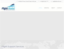 Tablet Screenshot of flight-assist.com